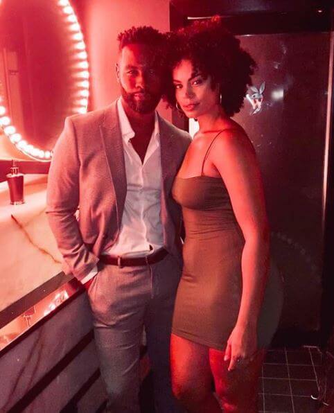 Justin Marcel McManus with his girlfriend.